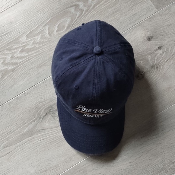 Pine View Resort Hat Baseball Cap Monticello Indiana Cotton Adjustable Strap - Picture 3 of 12